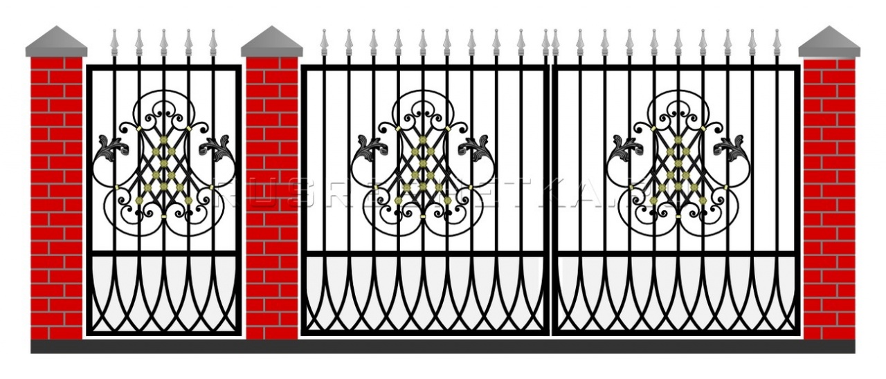 Забор и ворота 72